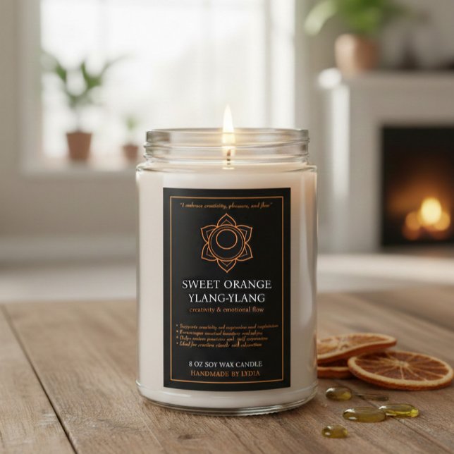 Svadhisthana Sacral Chakra Candle Label (Creator Uploaded)