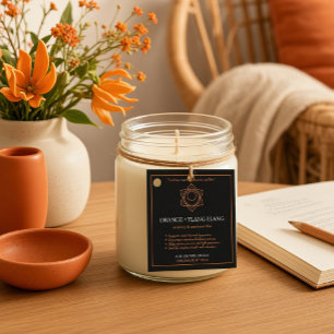 Svadhisthana Sacral Chakra Candle Label