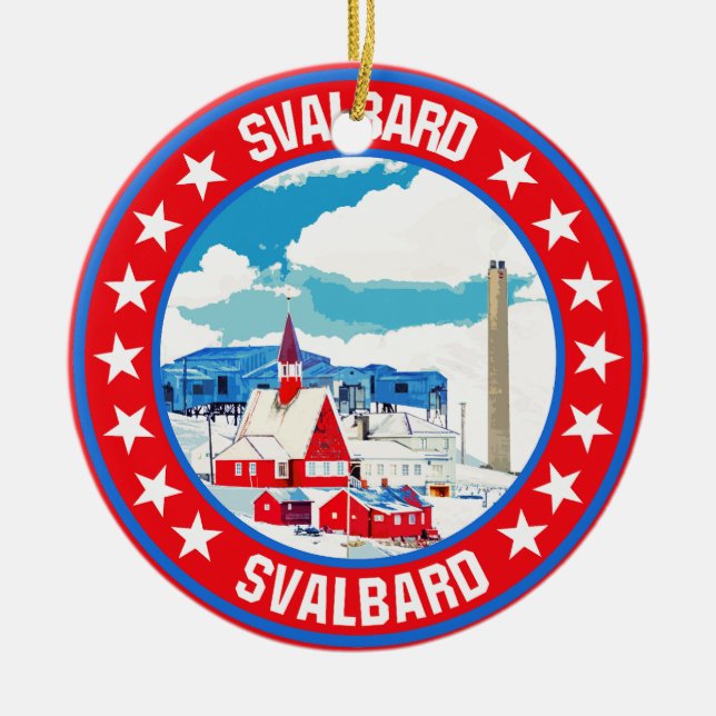 Svalbard                                           ceramic tree decoration (Front)