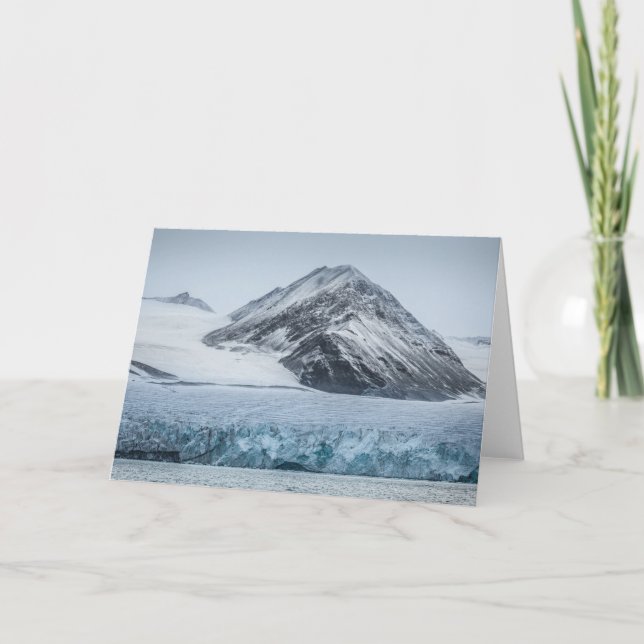 Svalbard Glacier Landscape Photo Card (Front)