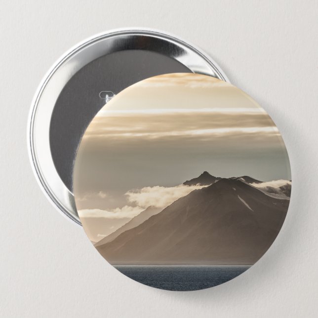 Svalbard Landscape Photo 10 Cm Round Badge (Front & Back)