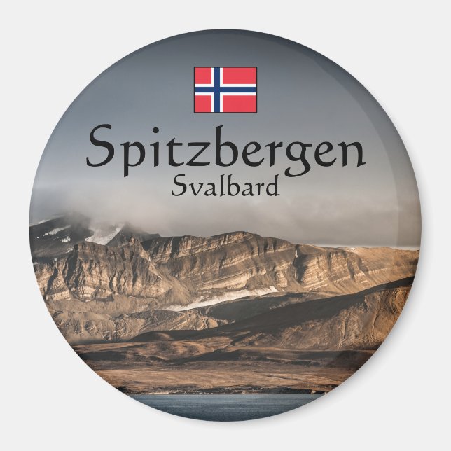 Svalbard Landscape Photo Magnet (Front)