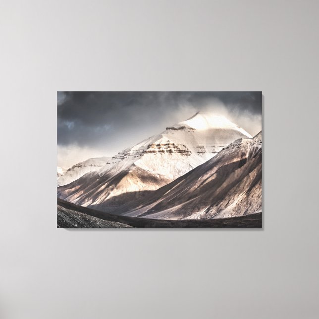 Svalbard Mountain Canvas Print (Front)