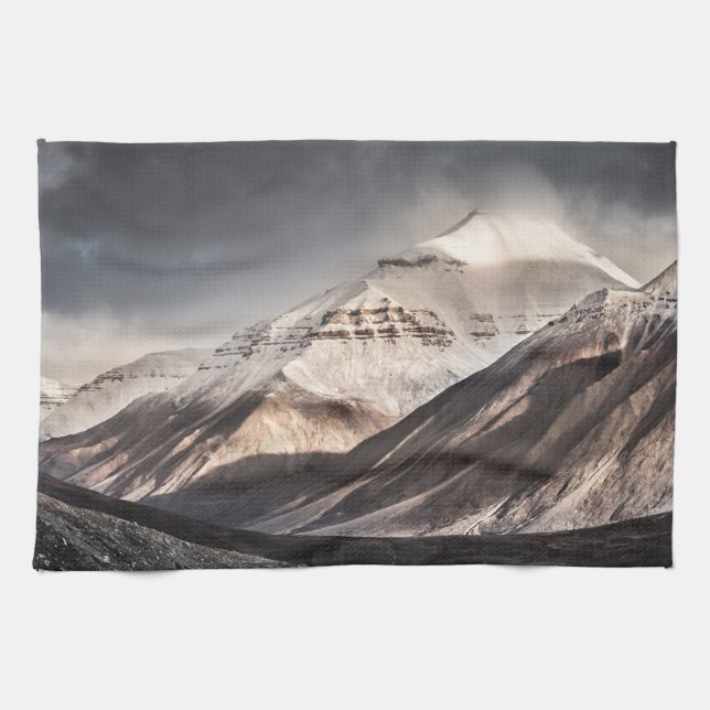 Svalbard Mountain Tea Towel (Horizontal)