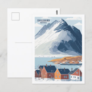 Svalbard Norway Famous Travel Place Postcard