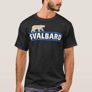 Svalbard Norway Mountains Polar Bears Aurora Ice T-Shirt