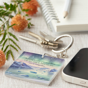 Svalbard, Norway & Quote Key Ring