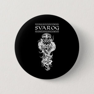 Svarog Slavic Pagan God Slavs Paganism Mythology 6 Cm Round Badge