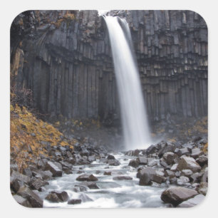 Svartifoss waterfall in Iceland sticker