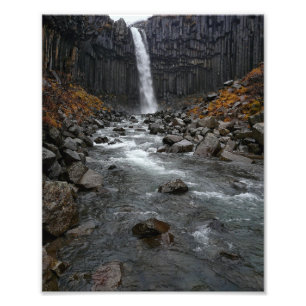 Svartifoss watervall in Iceland photo print