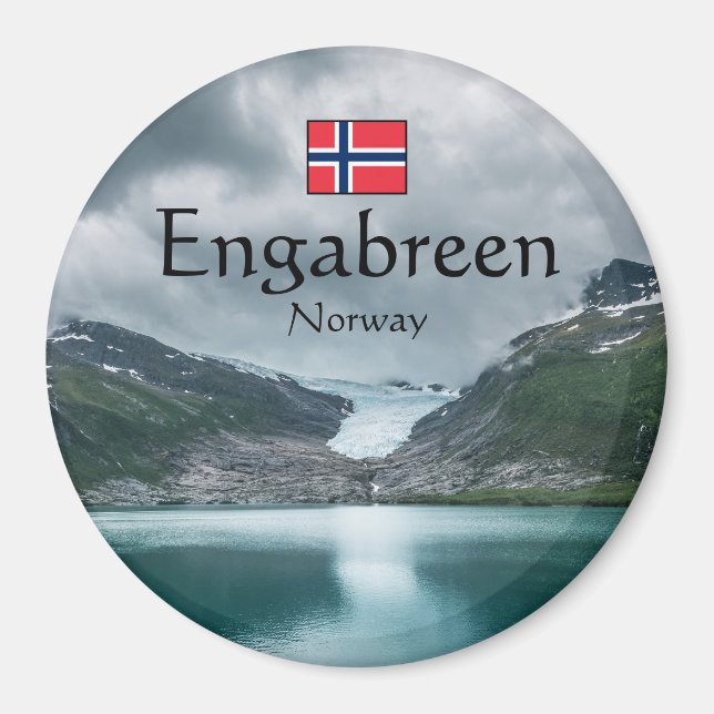 Svartisen Glacier Norway Magnet (Front)