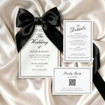 Formal Black and White Wedding Collection