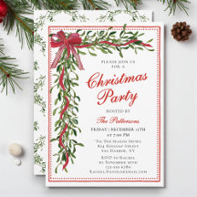 Christmas Party Invitations