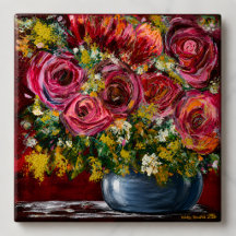 Colorful Floral Wall Art & Rose Art Prints