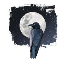 Forest Raven Cold Moon