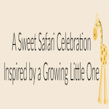 Growing Tall Giraffe Birthday Theme