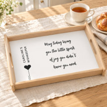 Custom Name Quote Personalized Serving Trays