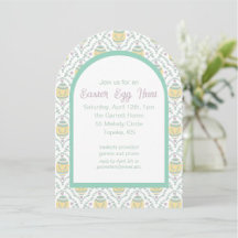 Pastel Damask Easter Eggs