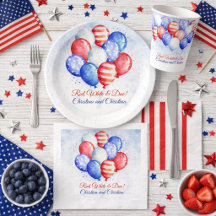 Red White & Due Baby Shower Collection