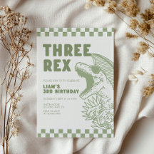 Dinosaur Birthday Invitations