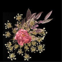pink rose with mini flowers bouquet style design