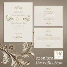 Vintage Baroque Gold Romantic Wedding Suite