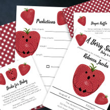 Sweet berry strawberry baby shower