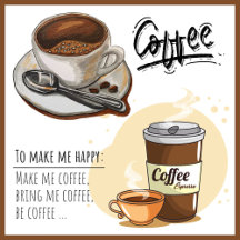Modern design Kitchen gifts. Coffee Theme