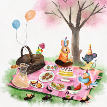 Whimsical Animal Picnic Birthday Celebration