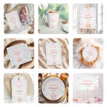 Pastel Cake Party Girl Birthday