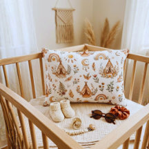 Boho Tipi & Rainbow Matching Mom and Baby Nursery 