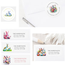 Easter Return Address Labels