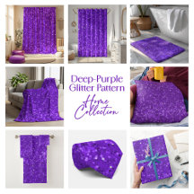 Purple Faux Glitter and Sparkless Pattern