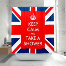 Shower Curtains: Keep Calm Shower Curtains