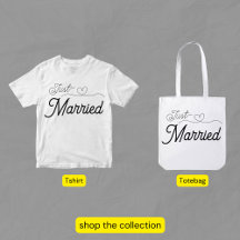 Minimalist Just Married With Heart