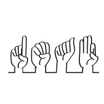 Gebarentaal voor doven en slechthorende.