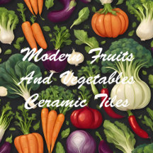Modern Fruits And Vegetables Ceramic Tiles