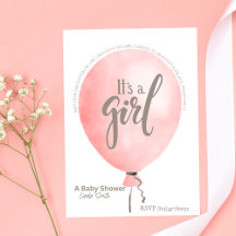 It’s a Girl  Psalm 144:12 Baby Shower Invitation