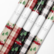 Tree Farm | Rustic Red Truck and Plaid