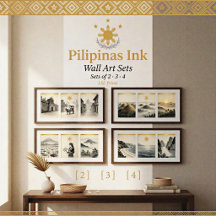 Pilipinas Ink Wall Art Sets