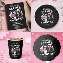 Fun Death to your youth Skeleton Goth Birthday