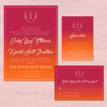 Sunset Gradient Wedding Collection