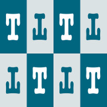 T Letter - Blue