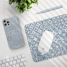 Blue Majolica Moroccan Mixed Tiles 05 Collection