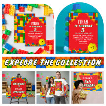 Colorful Builder-Themed Kids Birthday