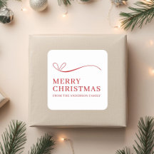 Merry Christmas holiday cars, favor tags, stickers