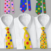 Colorful Polka Dot Necktie Collection