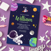 Space Astronaut Any Age Birthday Party Collection