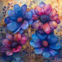 Vibrant Watercolor Floral Collection