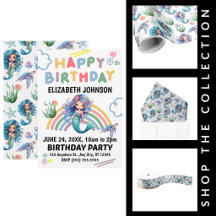 Blue Mermaid Birthday Party Supplies